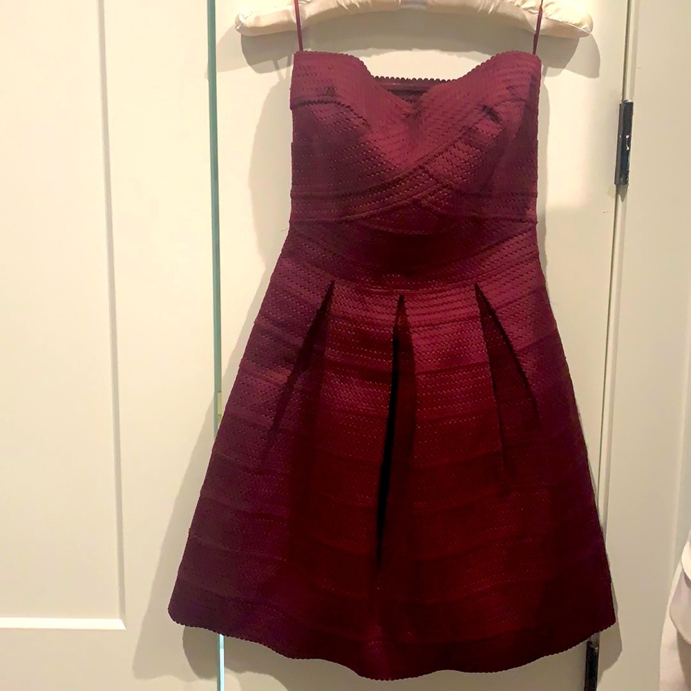 Garnet colored dress from Express